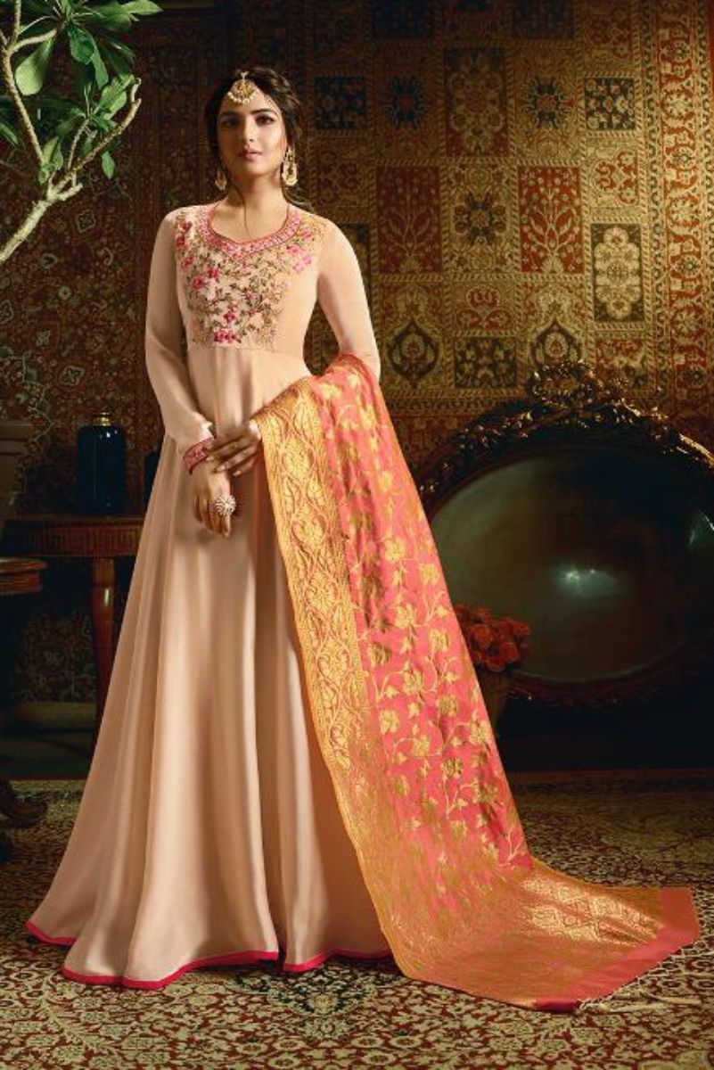 Amirah Vol 21 Satin Georgette With Heavy Embroidery Ladies Gown 11052