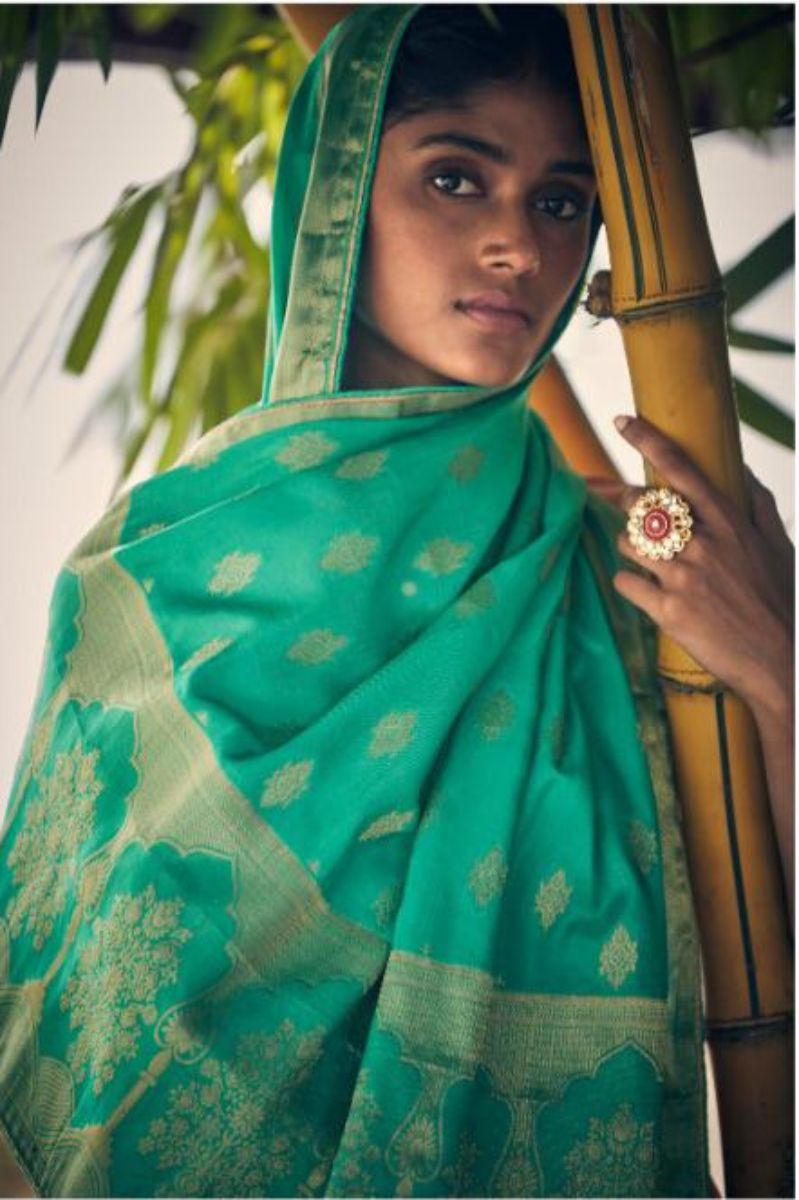 Angroop Plus Charissa Tusser Silk With Heavy Embroidery Salwar Suit FN 403