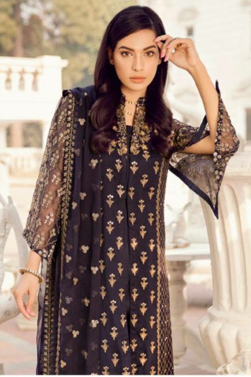 Deepsy Maria B-3 Georgette With Heavy Embroidered Suits 600-402