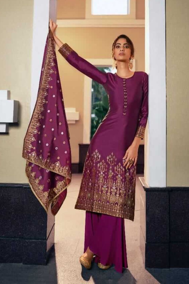 Fiona Gulzar Summer Collection Dola Jacquard With Handwork Salwar Suit 22954