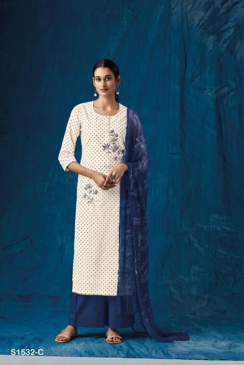 Ganga Fashion Nirja S1532 Summer Collection Suit Salwar S1532-c