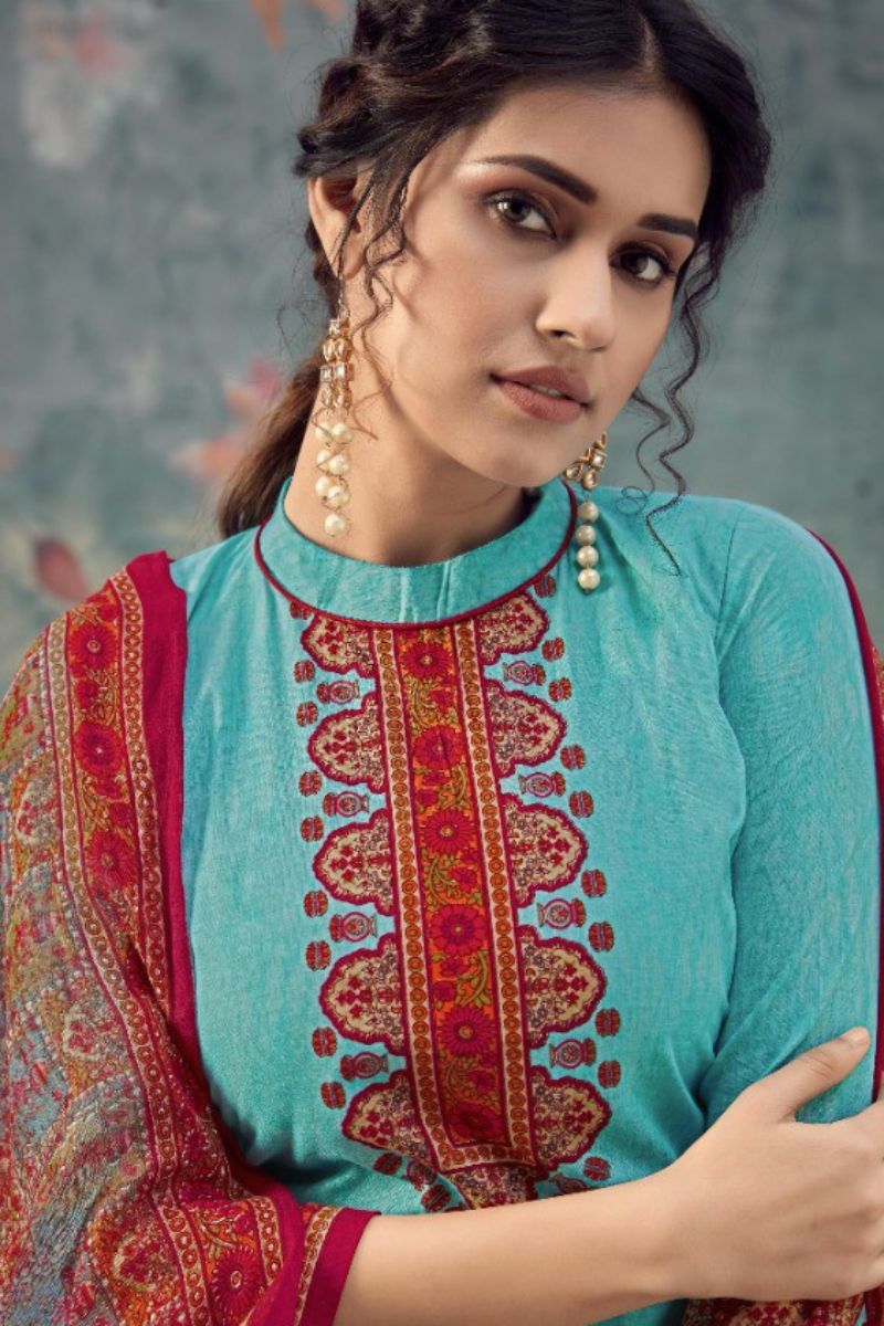Harshit Fashion Sanjeeda Presents Cambric Cotton with Digital Printed Salwar Suit 645-009
