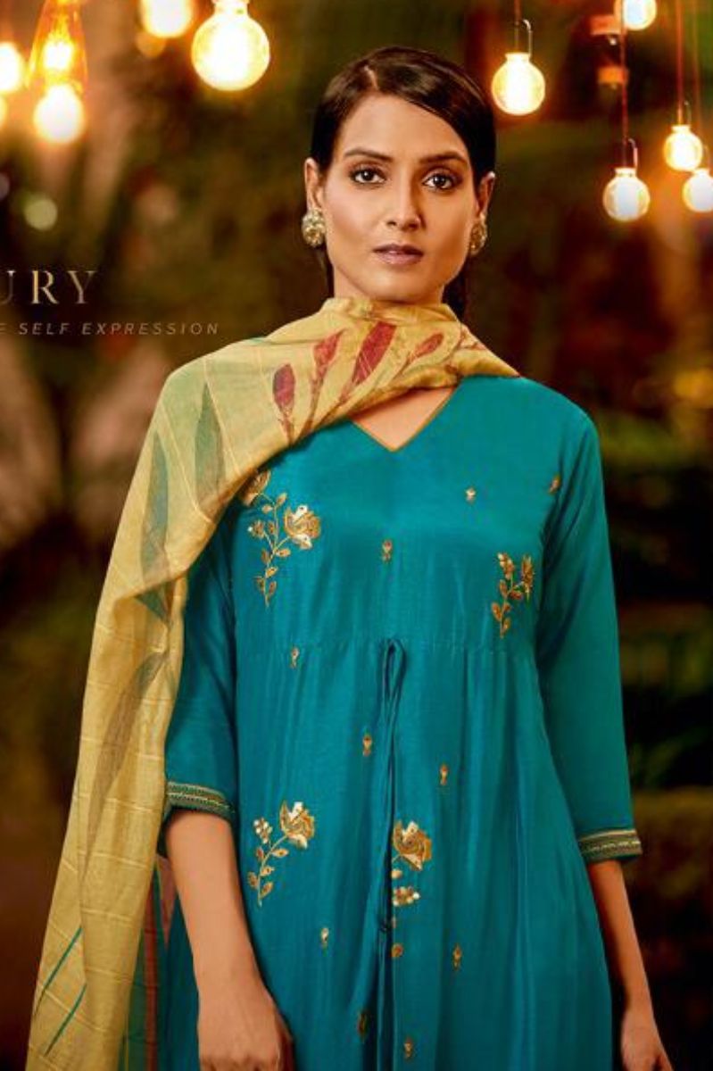 Jay Vijay Prints Naayab 2 Summer Collection Pure Bemberg Silk With Embroidery and Handwork Salwar Suit 2208