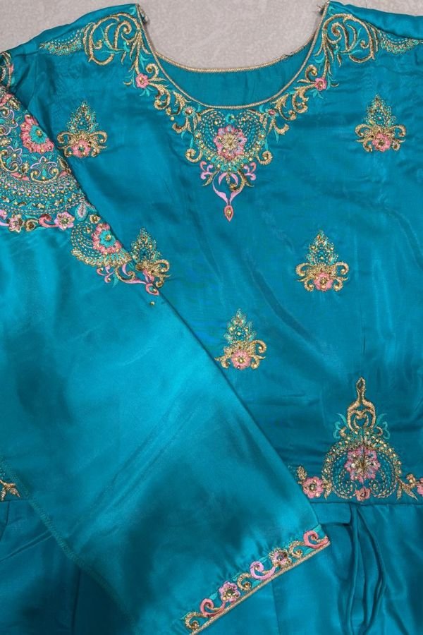 Jinaam Floral Sephora Dyed Polyester Upada Silk With Beautifully Finishing Fancy 7457
