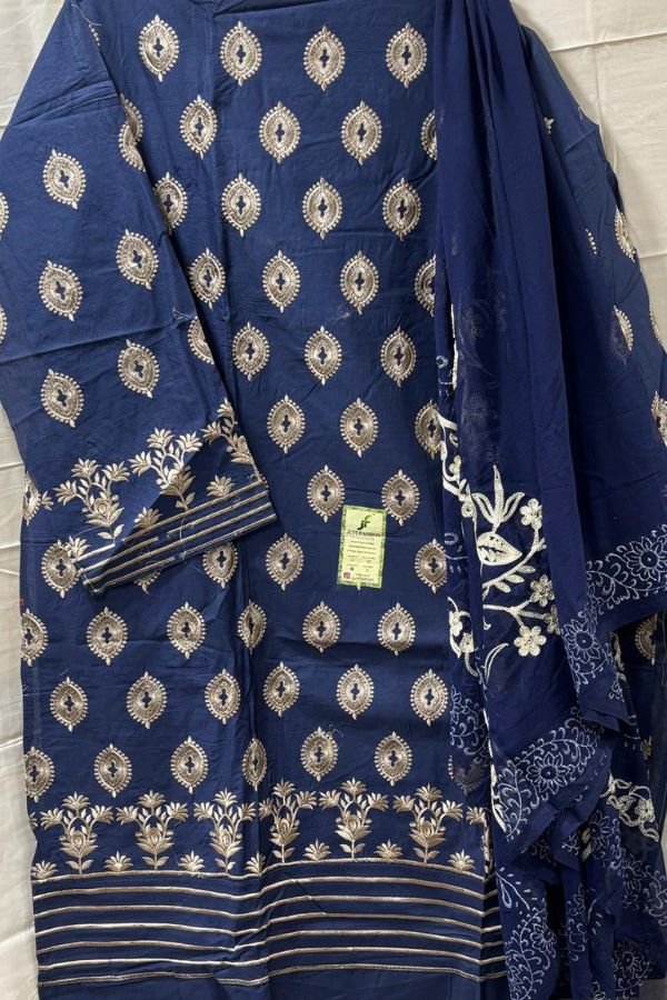 Juvi Fashion Rangrez Premium Vol 4 Camric Cotton With Embroidery Suit 32005