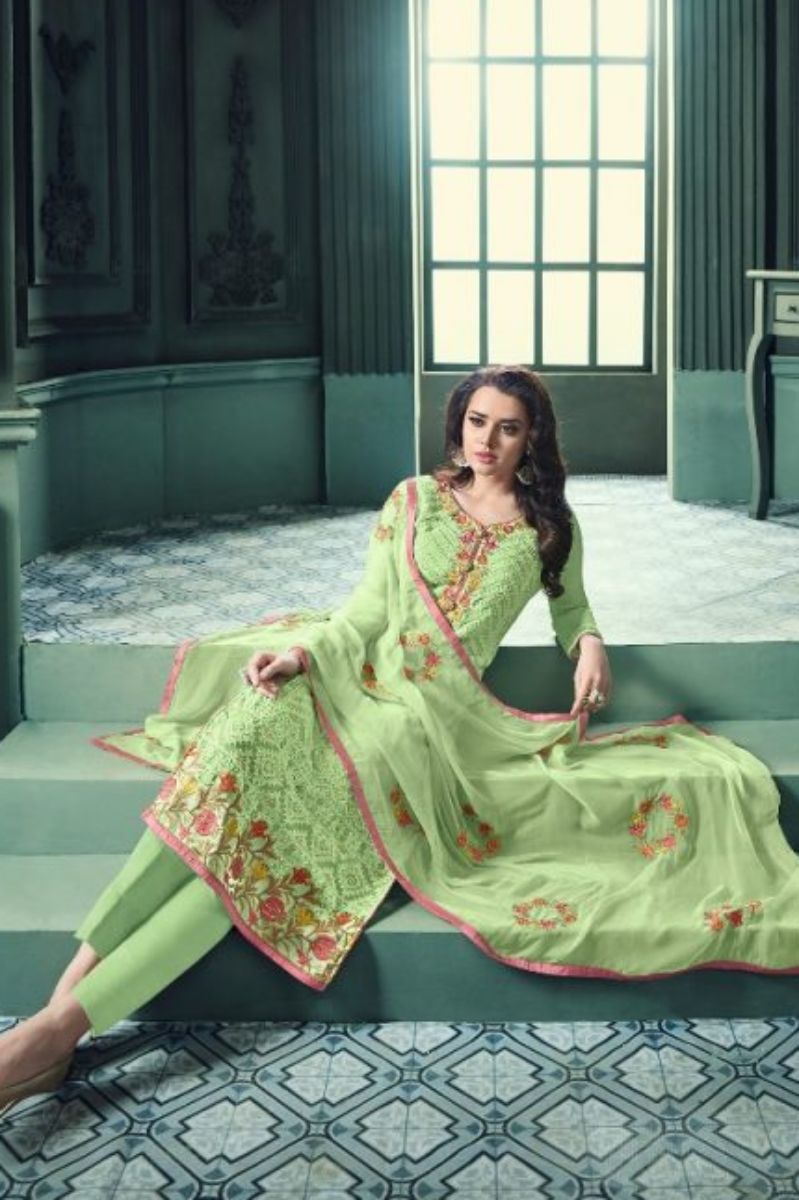 Kesari Trendz Aarushi Vol 11 Georgette With Embroidery Suit Salwar Agog-B