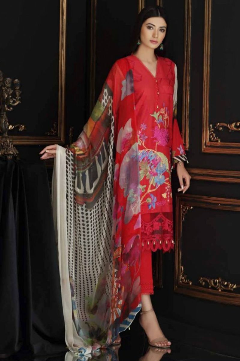 Kaara Suits Charizma Swissmiss 2 Pure Cotton With Shiffli and Heavy Embroidery Suit 2003
