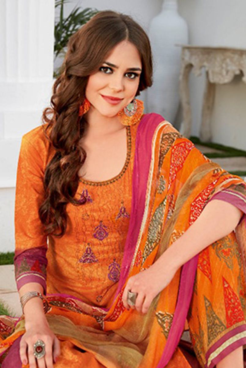 Kalakriti Summer Special Lawn Cotton Printed With Emb & Hand Work Plazo Suit 7006