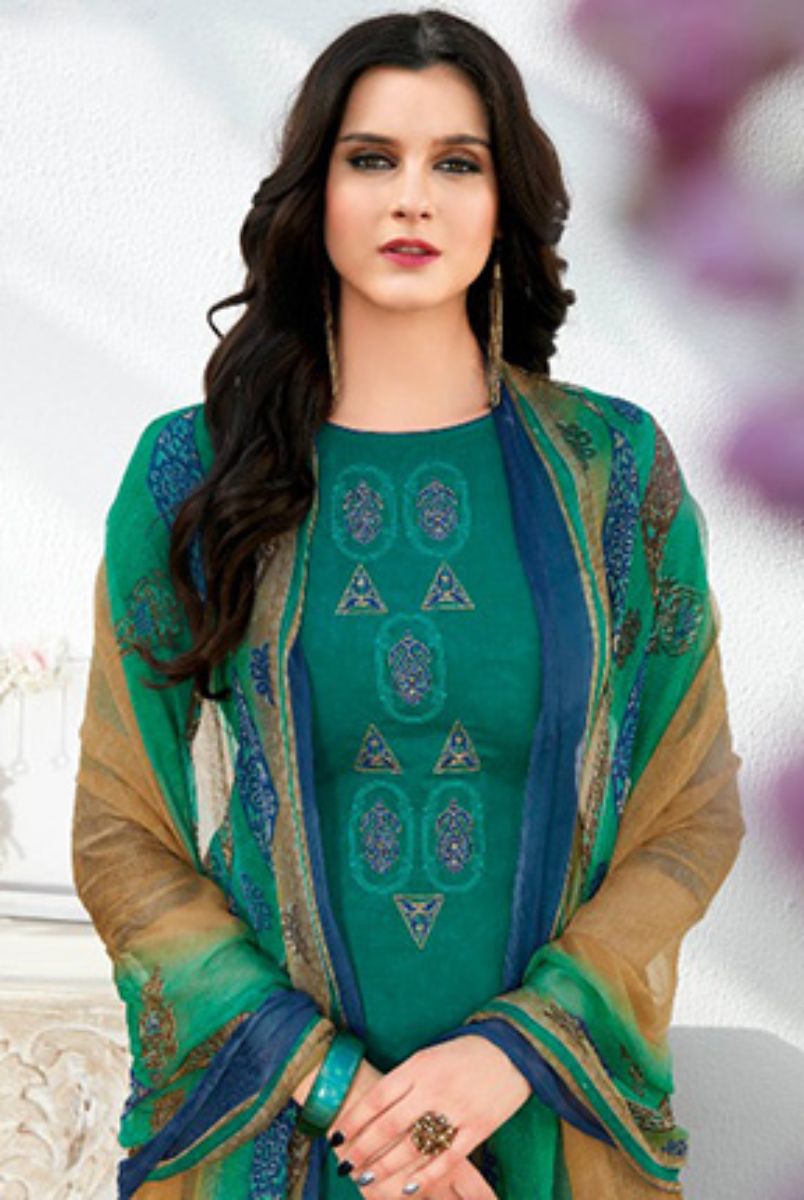 Kalakriti Summer Special Lawn Cotton Printed With Emb & Hand Work Plazo Suit 7011