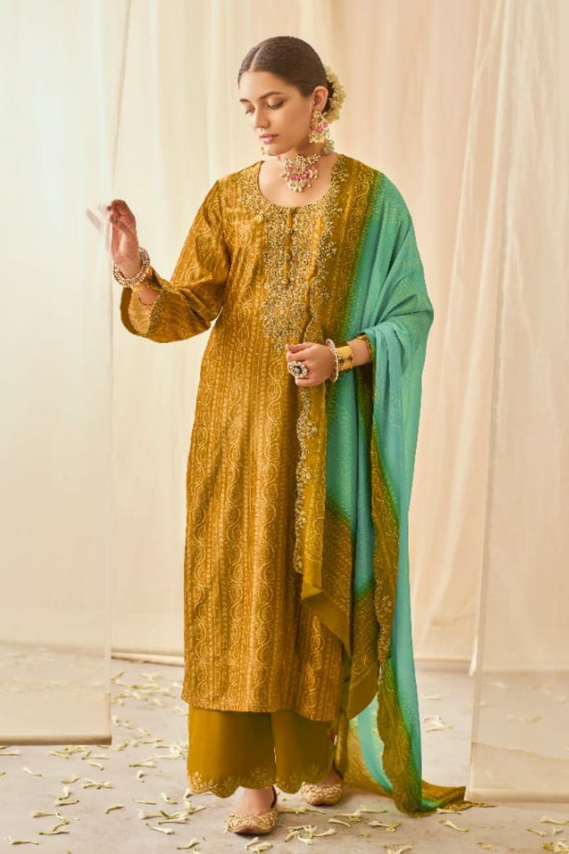 Kimora Fashion Heer Ishara Pure Velvet Digital Print With Pitta Embroidery On Neck And Sleeves Suit Salwar 8622