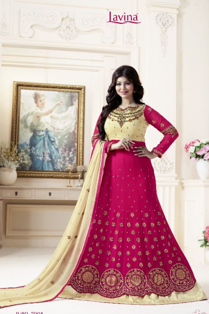 Lavina Rohaani Georgette with Embroidery Semi Stitched Gown 7004