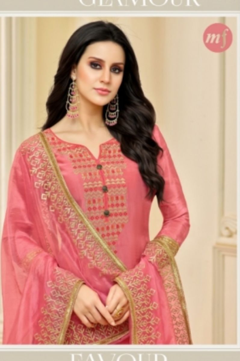 Mf Zohra Pure Upada Silk With Full Embroidery Work Plazo Suit 59006