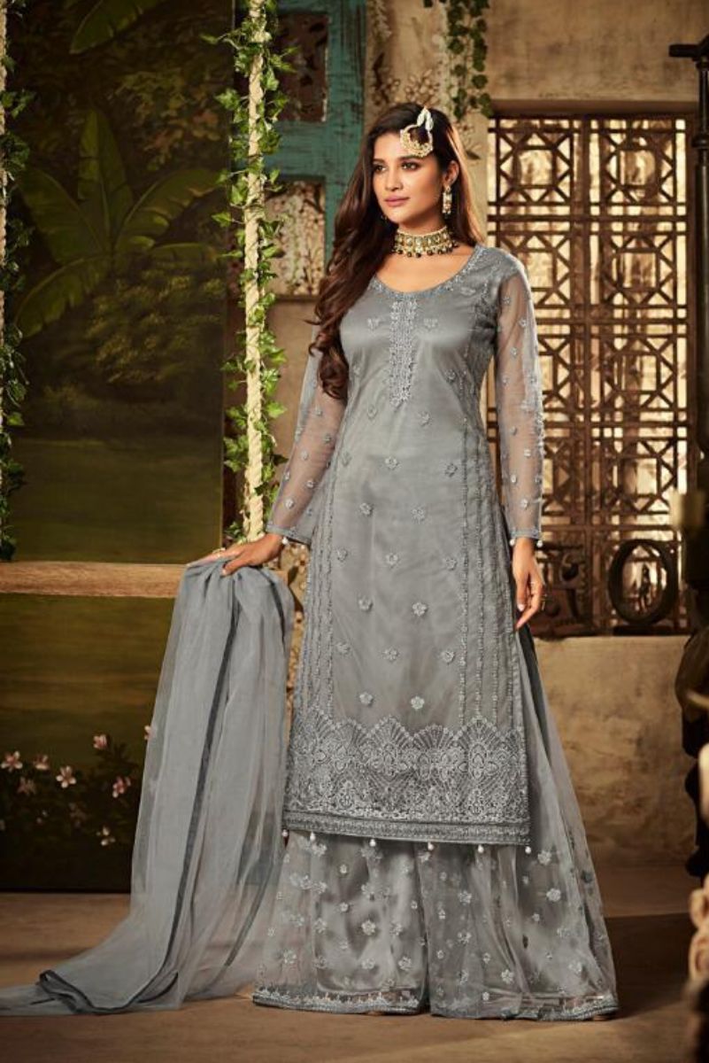 Mohini Fashion Glamour 61 Net With Heavy Embroidery Designer Partywear Suit 61003