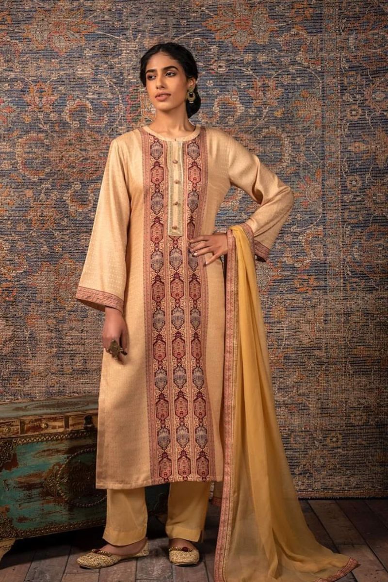 Naariti Taareef Pure Pashmina Digital Print Suit Salwar AGOG-A