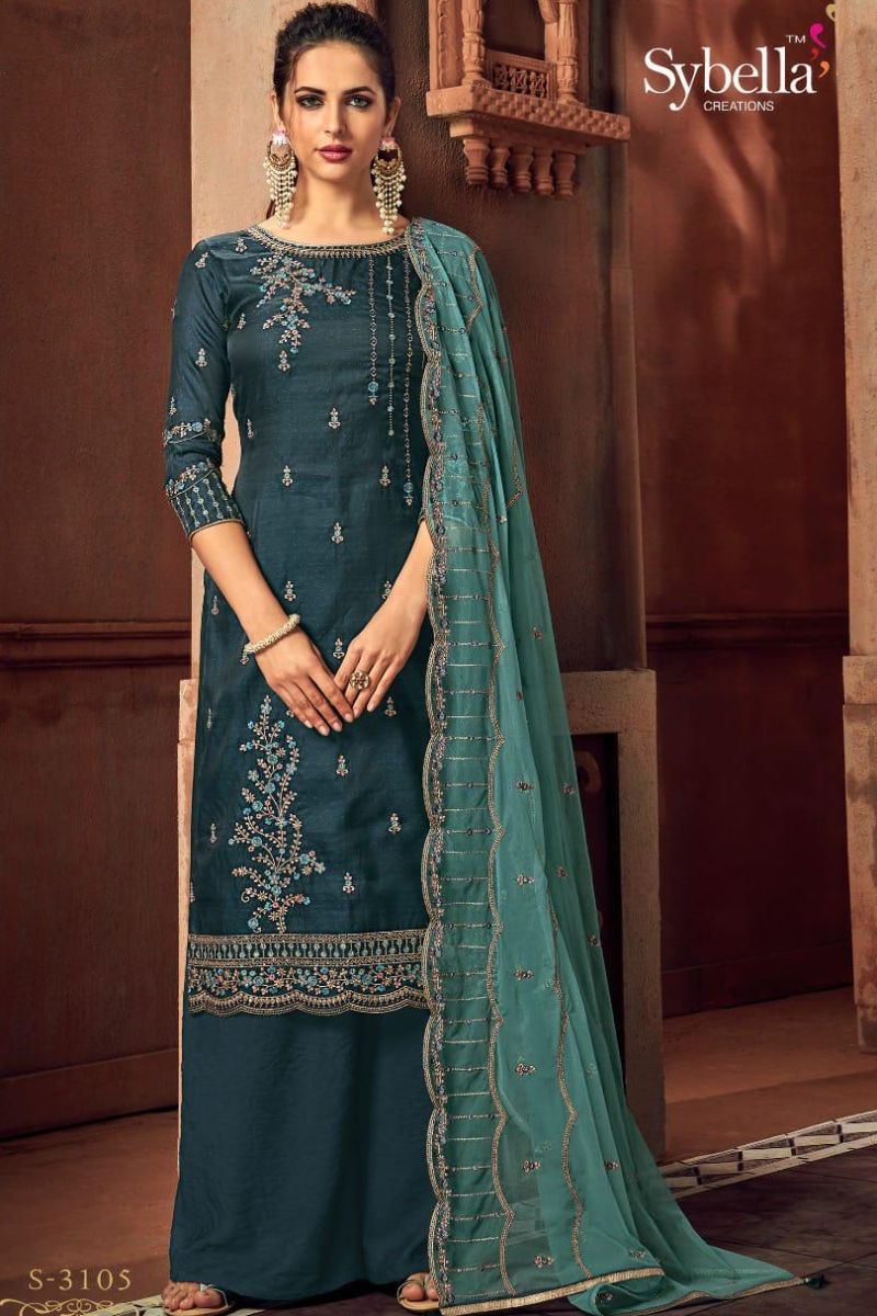 Sybella Party Wear Collection Summer Suits Shipping Free Suit Salwar 3105