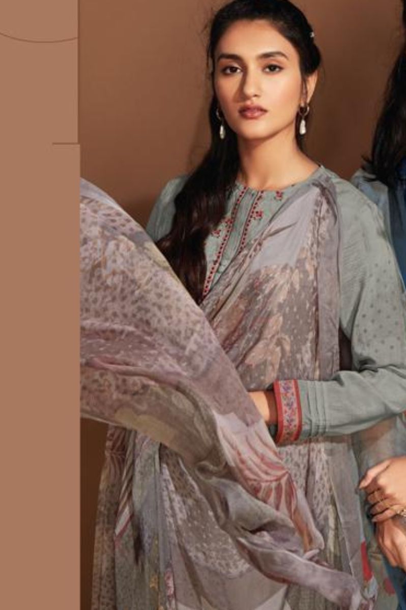 Sahiba Itrana Freesia Presents Viscose Silk Digital Print With Embroidery Salwar Suit 722