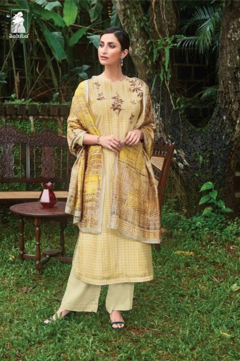 Sahiba Ornate Presents Cotton Silk Digital Print With Handwork Salwar Suits ORN 2012