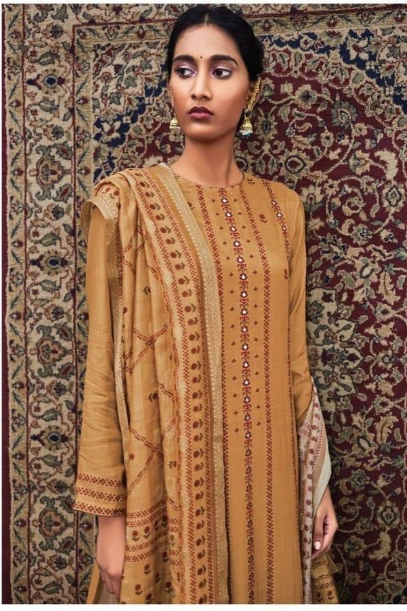 Sahiba Presents Symmetry Cotton Silk Heavy Digital Print With Hand Work Suit 385