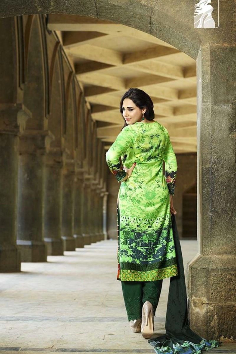 Sahiba Shaniera Presents Cotton Satin Digital Print Salwar Suit CLA-07