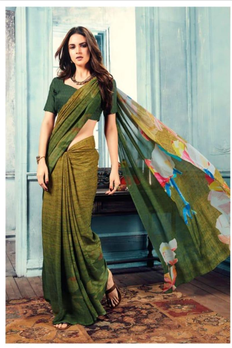 Sahiba T&M Aadhaya Presents Fabric Pure Silk Digital Print Designer Saree 23