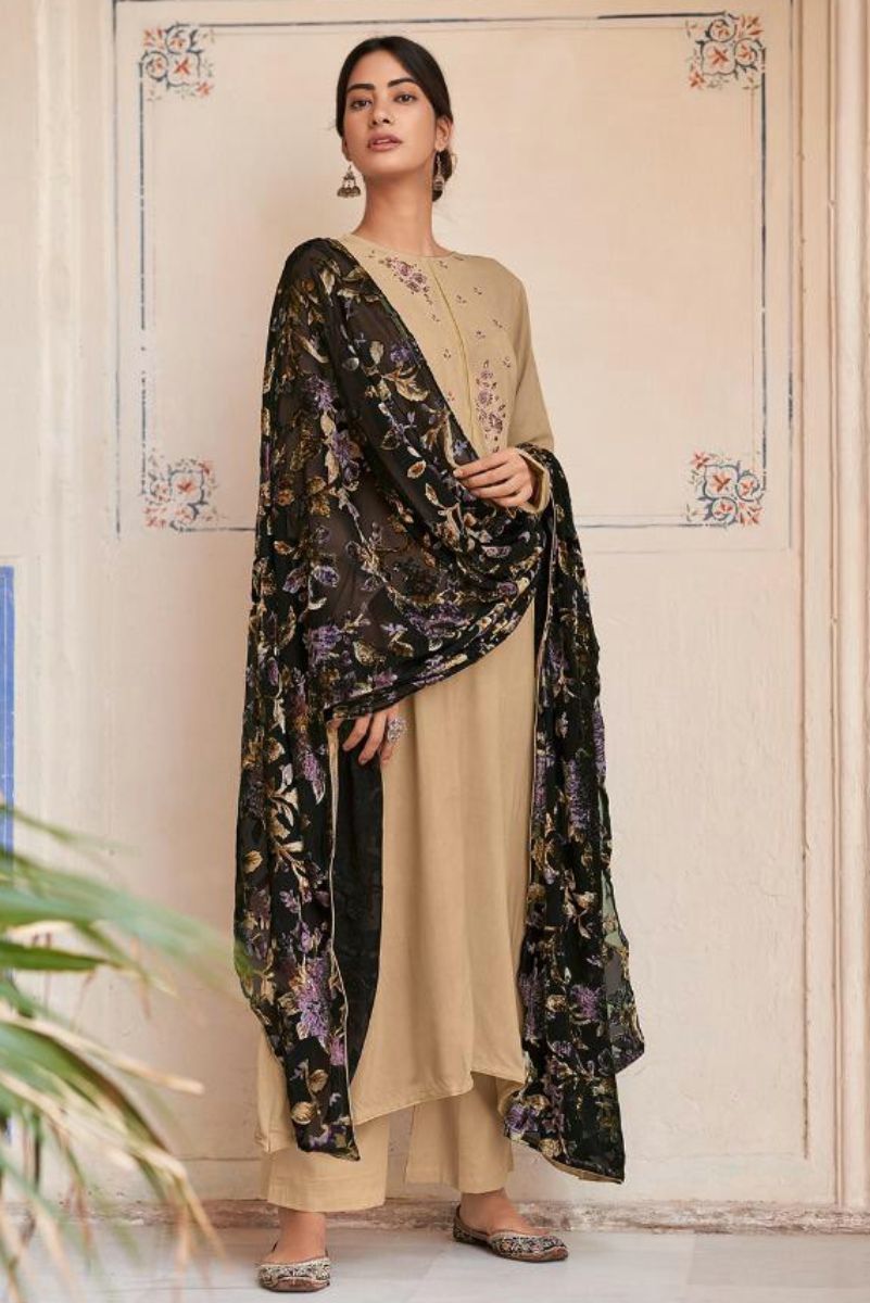 Varsha Fashion Roohi Winter Collection Silk Pashmina With Embroidery Salwar Suits R-11