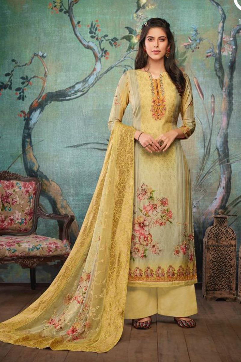 Vivek Fashion Roma Vol 2 Pure Maslin Digital Print with Embroidery Salwar Suit 11704
