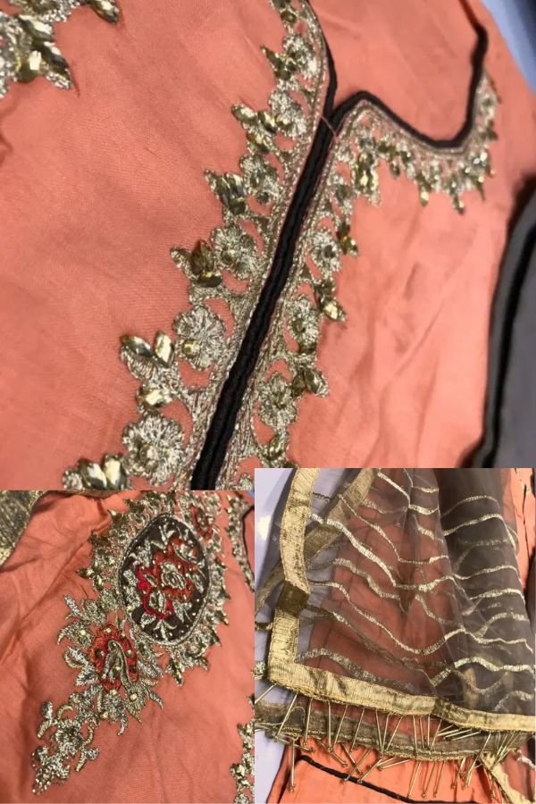 Your Choice Adaa Jam Silk Cotton Semi Stitched With Embroidery Work Plazo Suit 2955