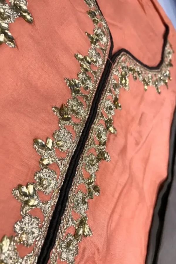 Your Choice Adaa Jam Silk Cotton Semi Stitched With Embroidery Work Plazo Suit 2955