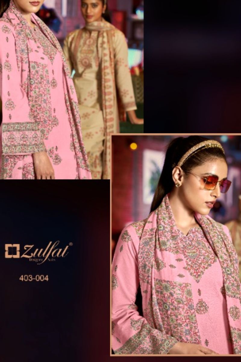 Zulfat Designer Suits Aline Summer Suits Free Shipping Suit Salwar 403-004