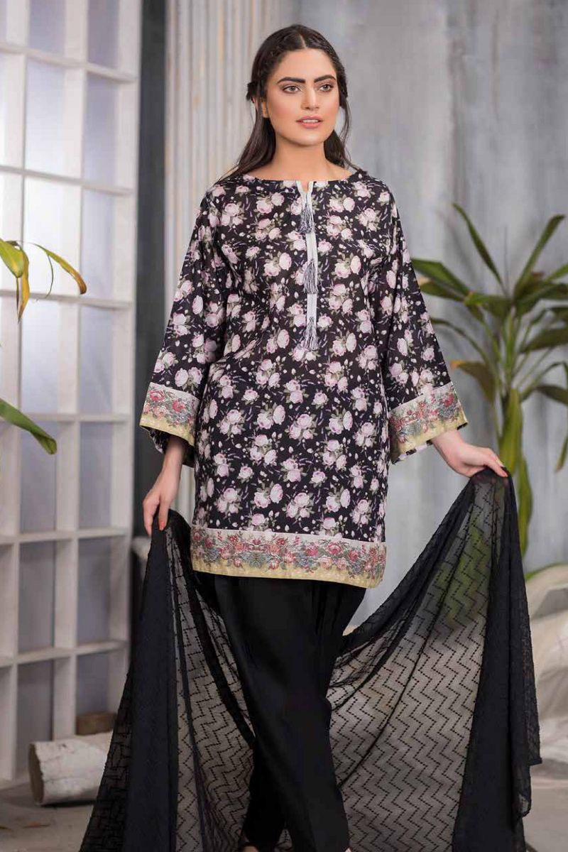 Zebaish Amor Presents Digital Printed Pure Lawn Shirt Original Pakistani Salwar Suit Z-04