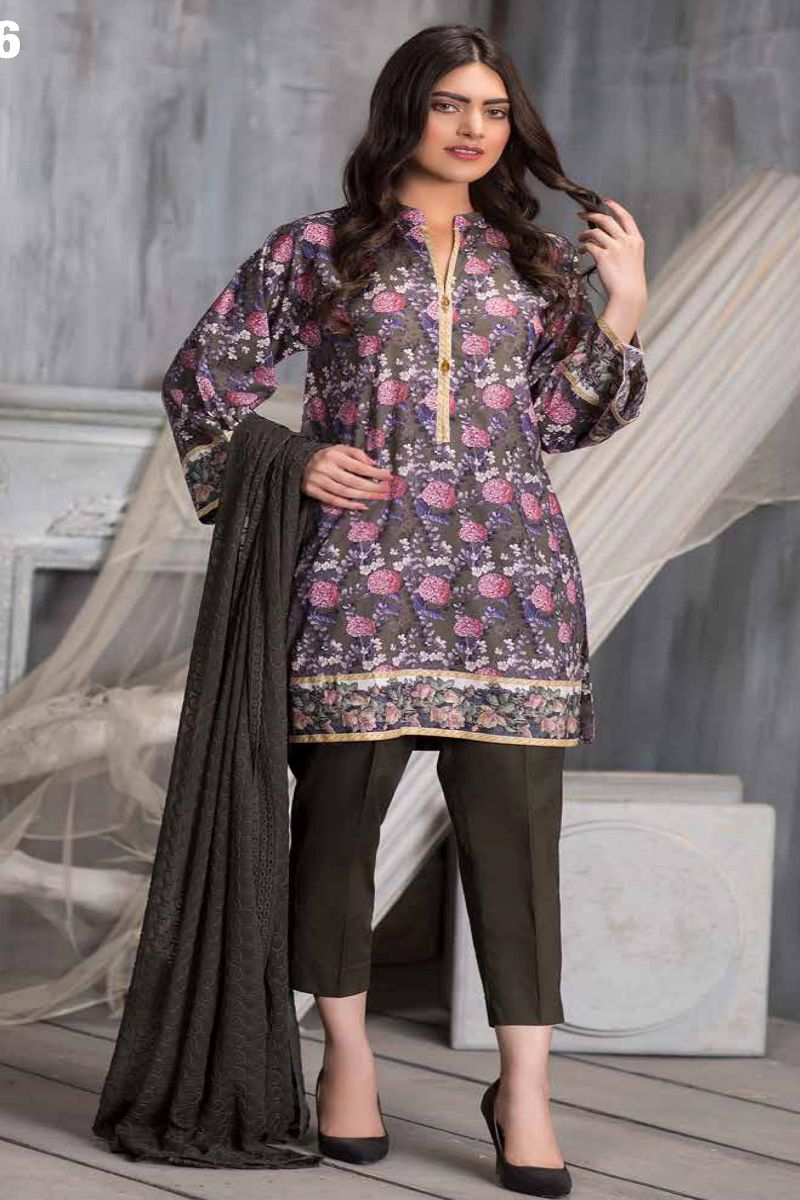 Zebaish Amor Presents Digital Printed Pure Lawn Shirt Original Pakistani Salwar Suit Z-06