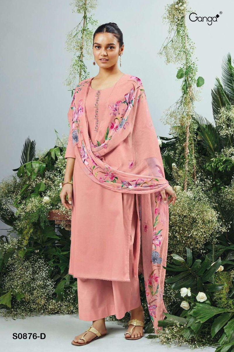 Ganga Fashion Ruha S0876 Summer Collection Ladies Salwar Suits S0876-D