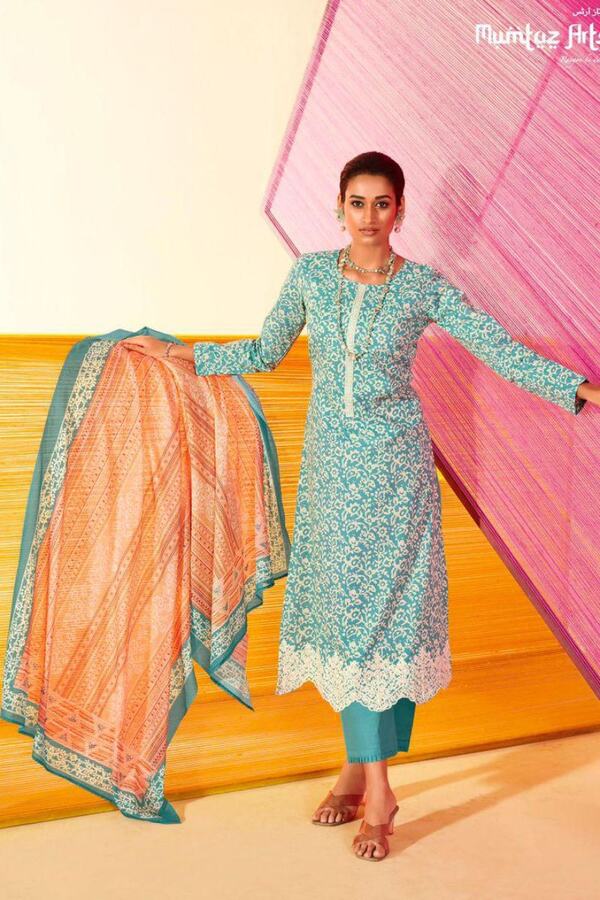Mumtaz Arts Pastels Summer Collection Ladies Salwar Suits 37003