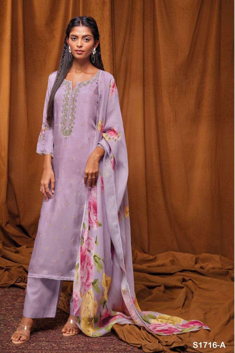 Ganga Fashion Bandana S1716 Summer Collection Ladies Salwar Suits S1716-A
