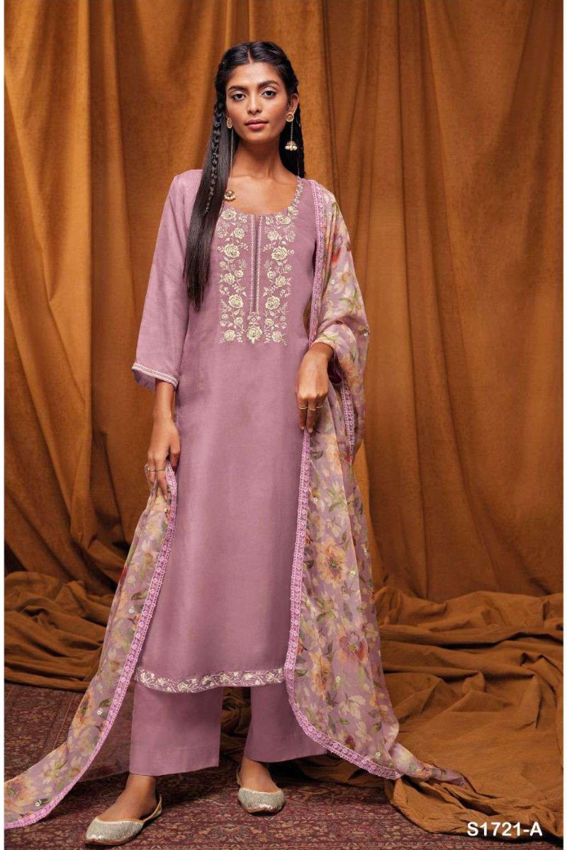 Ganga Fashion Bhagyasri S1721 Summer Collection Ladies Salwar Suits S1721-A
