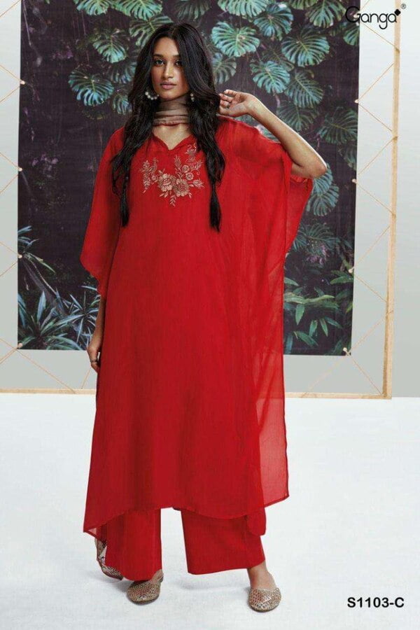 Ganga Fashion Clovia S1103 Summer Collection Ladies Salwar Suits S1103-C