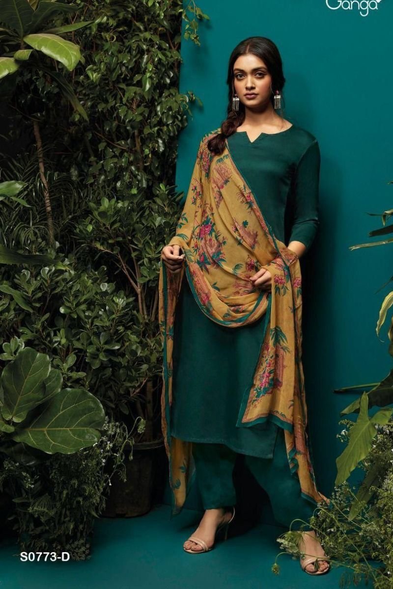Ganga Fashion Selvi S0773 Summer Collection Ladies Salwar Suits S0773-D