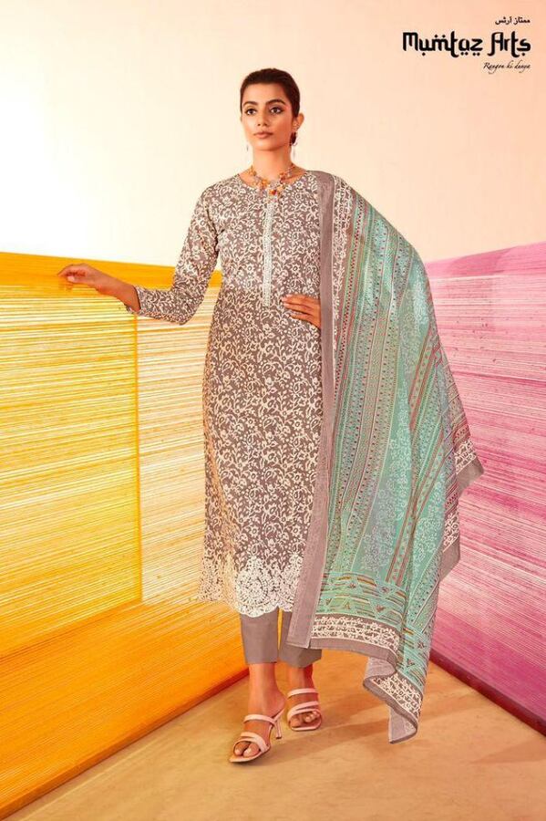 Mumtaz Arts Pastels Summer Collection Ladies Salwar Suits 37006