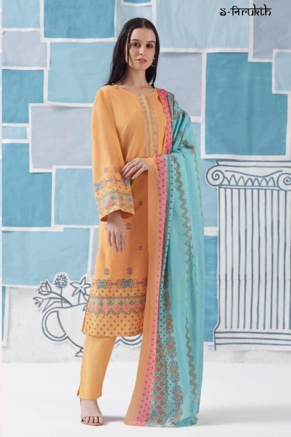 Sahiba S-Nirukth Pixel Art Summer Collection Ladies Salwar Suits 956