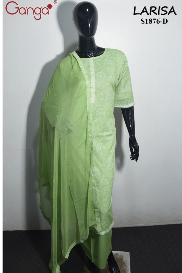 Ganga Fashion Larisa S1876 Premium Cotton Unstitched Salwar Suit S1876 d