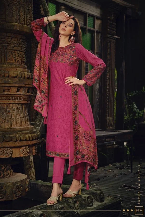 Buy Marigold Embroidered Centre Panel Kurta With Pants by Designer HALF  FULL CURVE Online at Ogaan.com