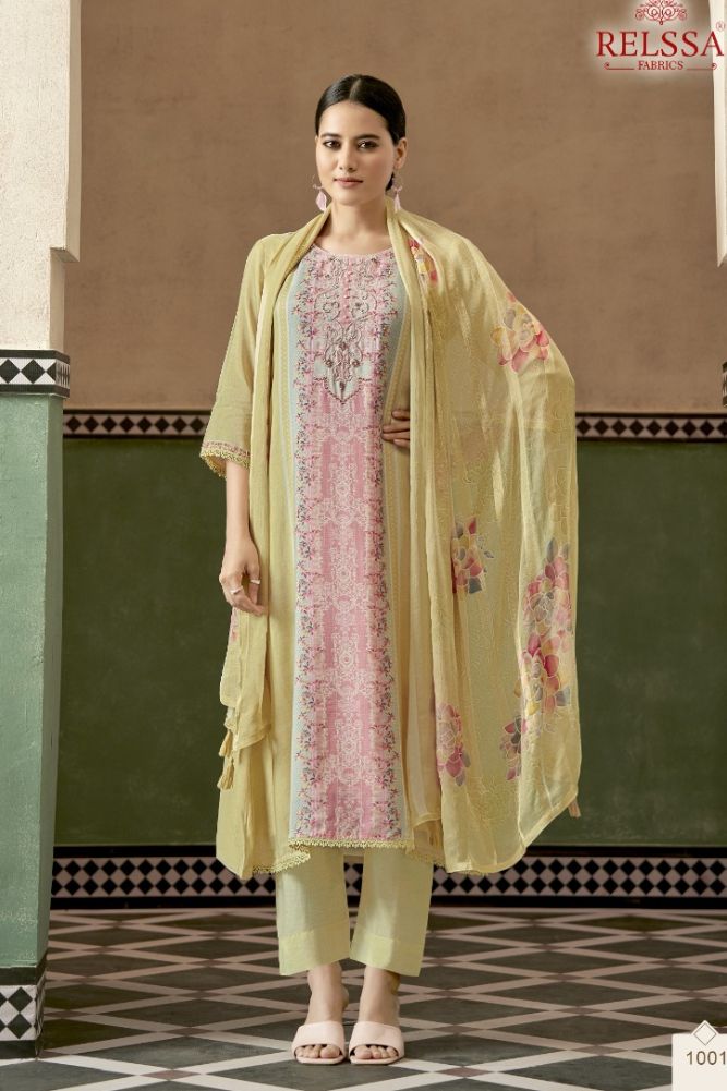Relssa Fabrics Ayshu Summer Collection Ladies Salwar Suits 1001