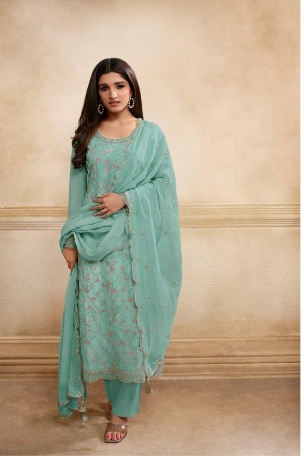 Vinay Fashion Kaseesh Pearl Latest Organza Suit Collection 64505