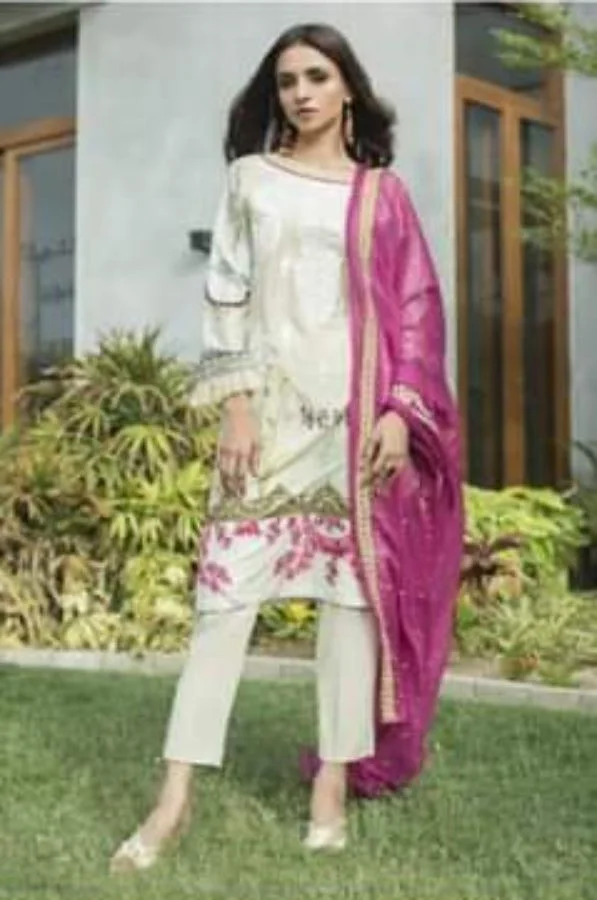 Z S Textiles Malkah Festive Embroidered Lawn Collection ZS-12