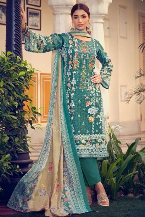 Belliza Designer Studio Naira 12 Pure Cotton Suit 802-005
