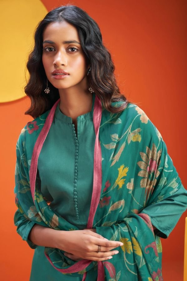 Ganga Fashion Selvi S1928 Premium Cotton Satin Suits S1928-b