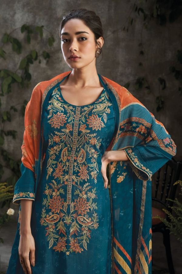 Ganga Fashions Jubilee S1995 Premium Bemberg Silk Salwar Suits S1995-A