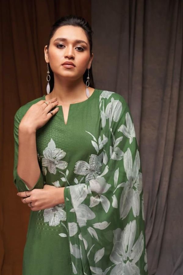 Ganga Fashions Samara S1970 Premium Cotton Silk Printed Suits S1970-B
