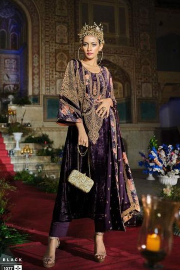 Kuch Khaas The Ultimate Series 7 Pure Velvet Winter Suit 1077