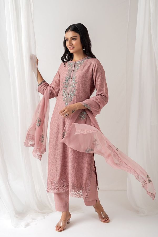 Naariti Alanka Pure Linen Embroidered Salwar Suit AGOG-03